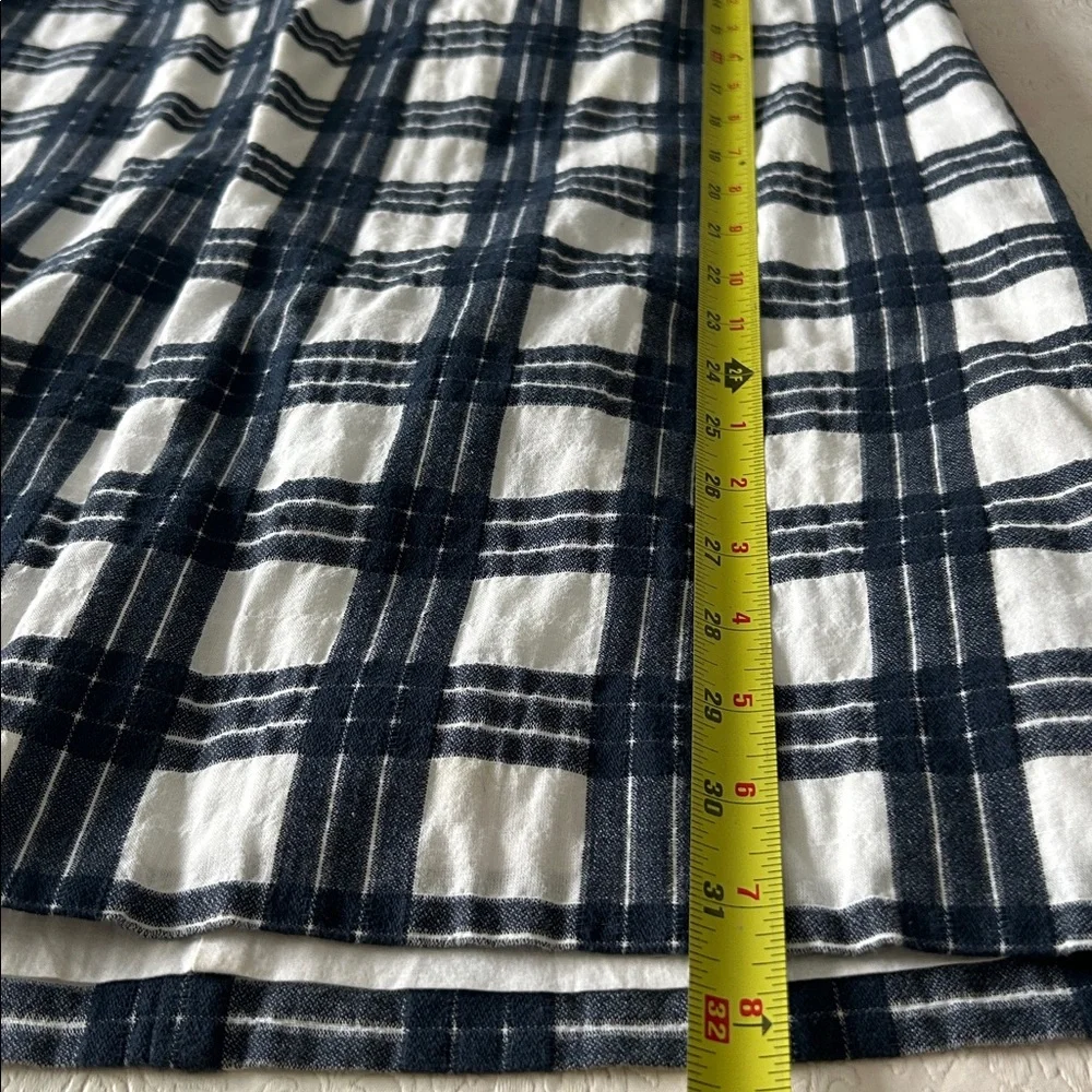 Madewell | Leighton Plaid Bell Sleeve V Neck Dress - Picture 12 of 12